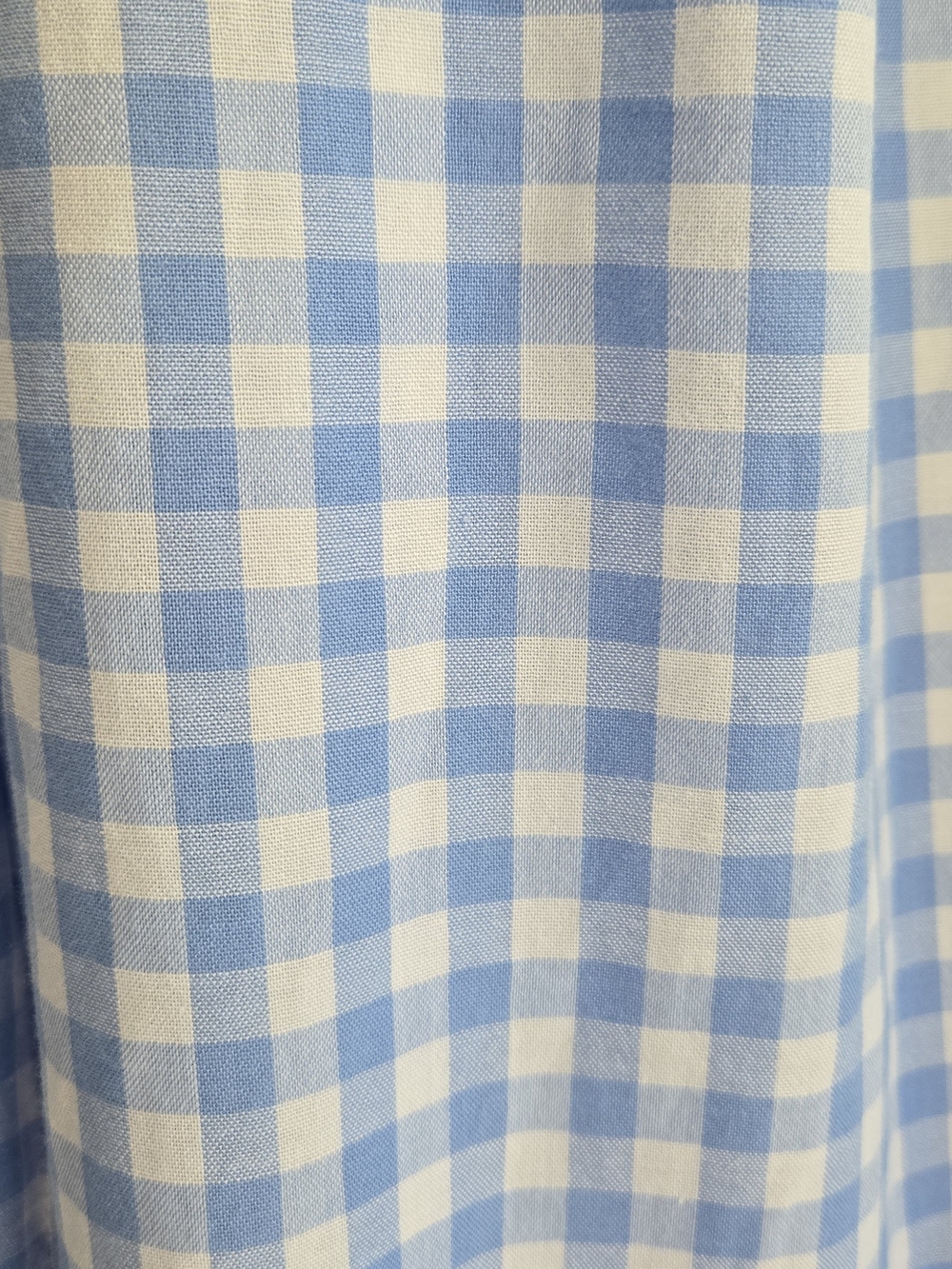 Lulus Delphine Blue and White Gingham Wide-Leg Pants Size L - Picture 5 of 11